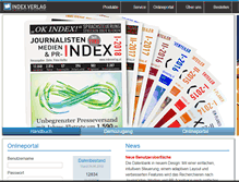 Tablet Screenshot of indexverlag.at